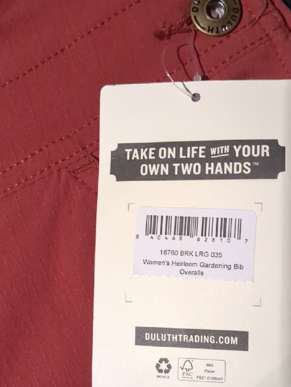 Duluth Trading Co. Rose-Pink Women's Work Overalls - Picture 2 of 3